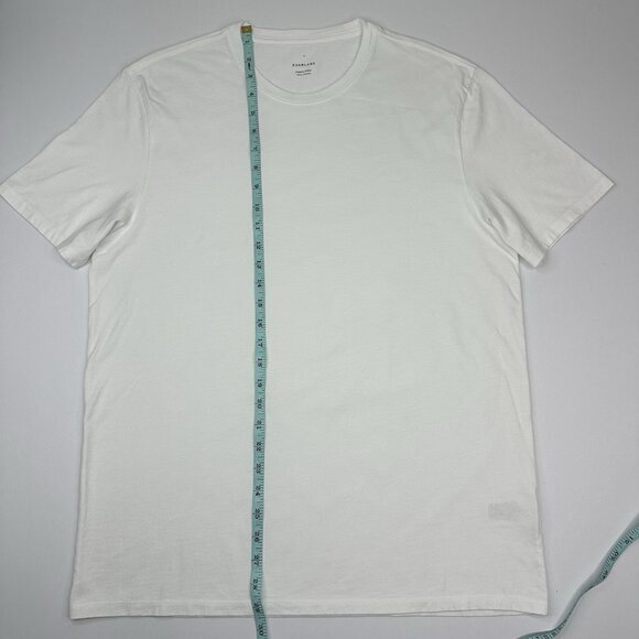 Everlane Uniform Men's NWOT White The Organic Crew Neck Athleisure T-Shirt L/C42 - Picture 6 of 9